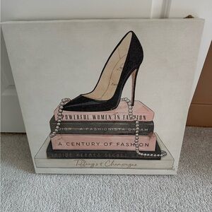 Black Stiletto Art Canvas